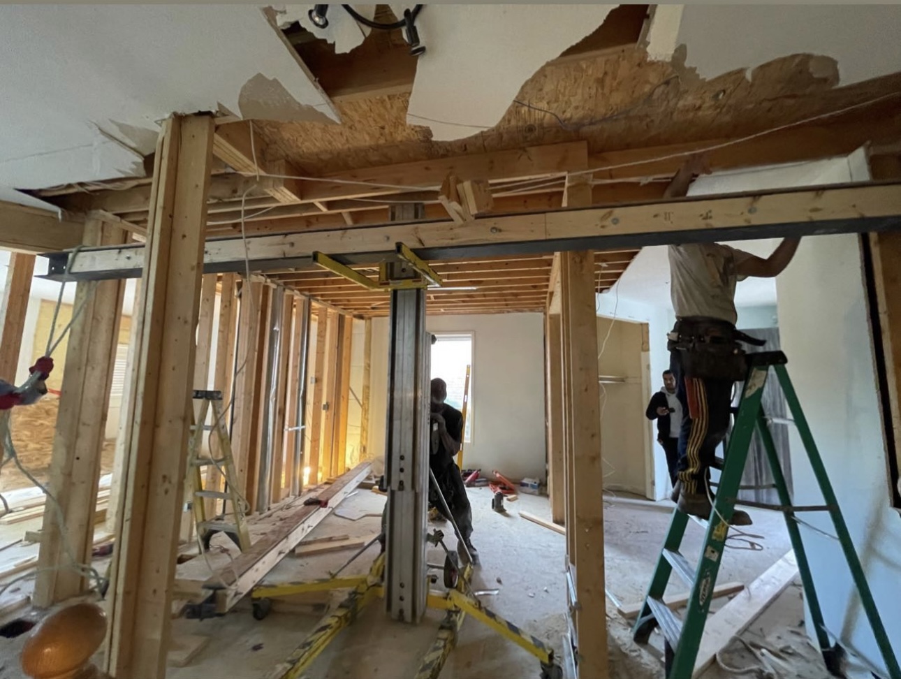 Installation of Support Beams